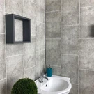 250 mm Bred Cutline Flagstone Grå PVC Dusj Baderom Veggpanel